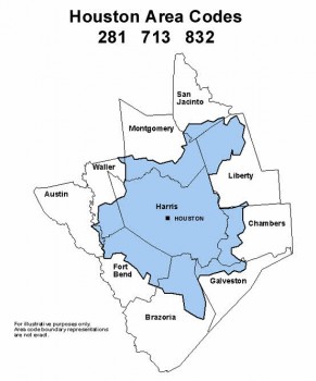 houston area codes 2014