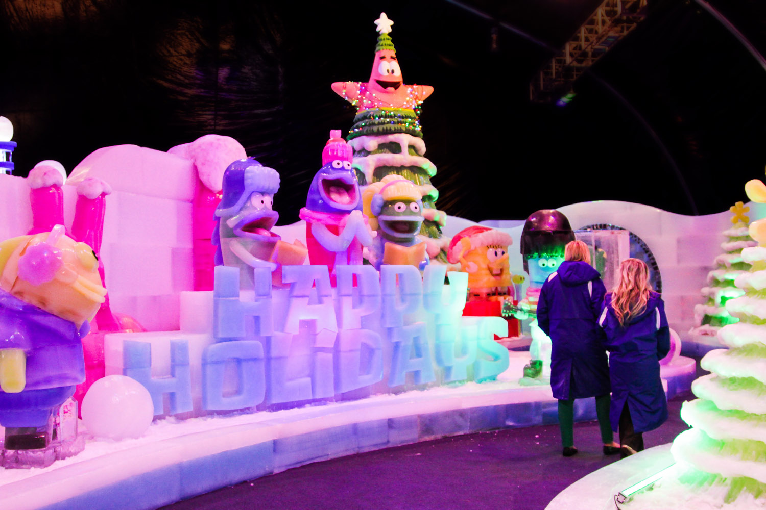Moody Gardens Festival Of Lights And New Ice Land Ice Sculptures
