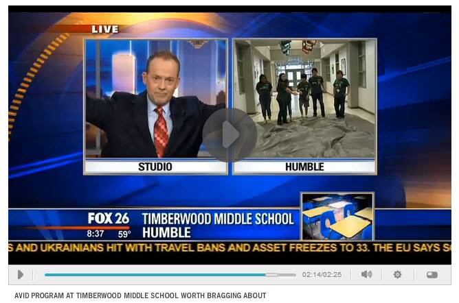 Timberwood Middle School featured on FOX 26