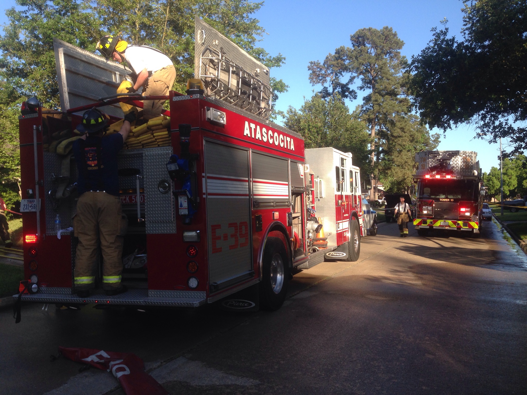 AVFD Firefighter hospitalized following house fire in Atascocita