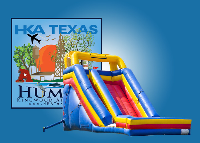 Can you recommend a bounce house or water slide rental company for a birthday party?