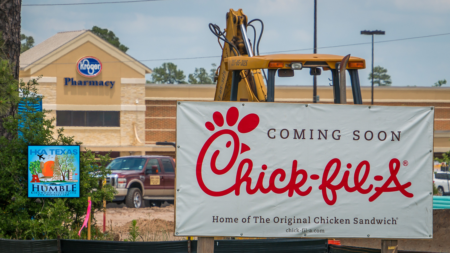 Kingwood’s Fast Food invasion continues as Chick-fil-A and McDonalds are under construction on Northpark Drive.