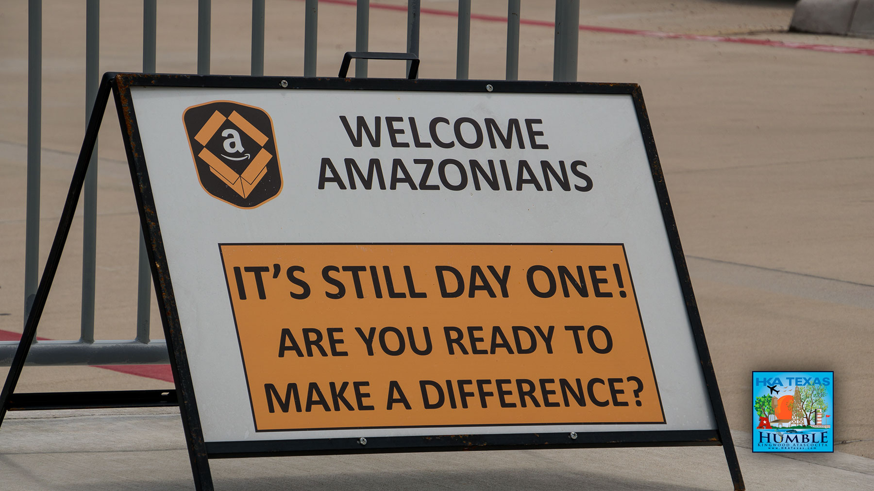 Packages are moving at Amazon’s new fulfillment center, one mile west of Humble City Limits