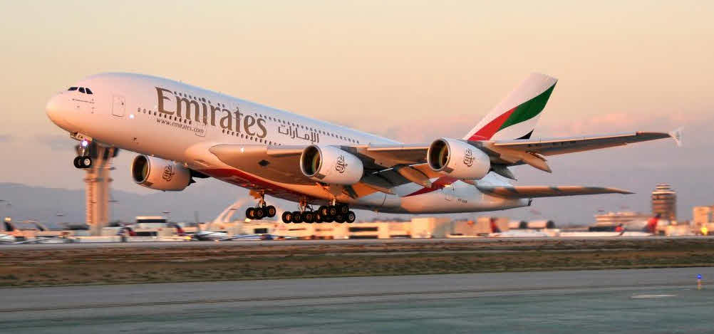 Emirates airline to begin flying Airbus A380 to Houston IAH and San Francisco in Dec.