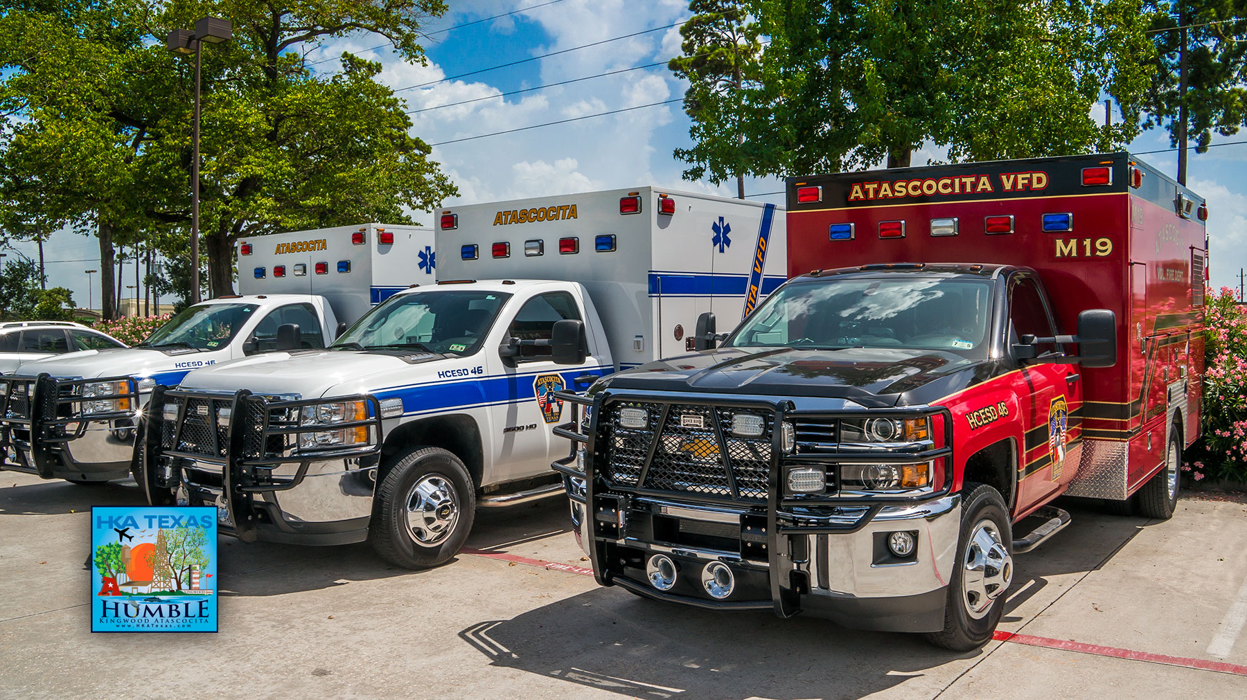 Atascocita VFD’s Medic Units are getting a new paint job