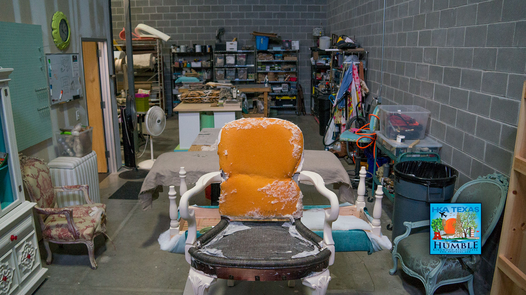 Learn how to reupholster furniture at Metamorphose Studios
