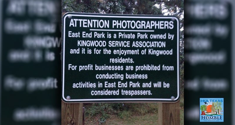 “For profit” Photographers banned from East End Park in Kingwood