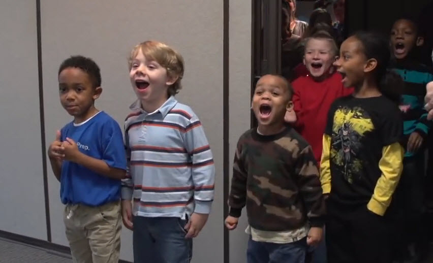 Insperity, inspiring Christmas joy to Children from Family Promise of Lake Houston