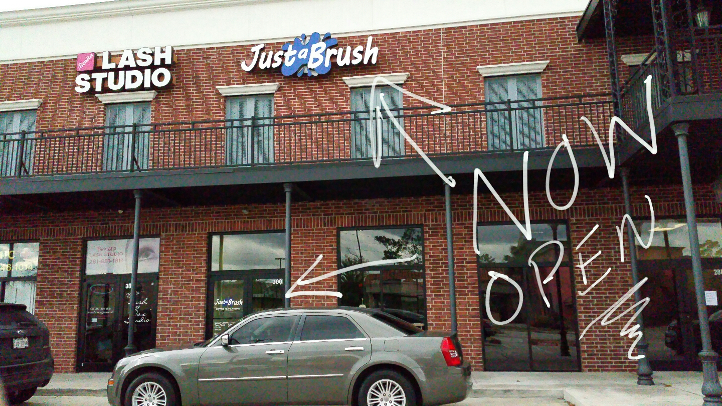 Just A Brush, Paint Your Own Pottery Shop is now open in Atascocita, Texas