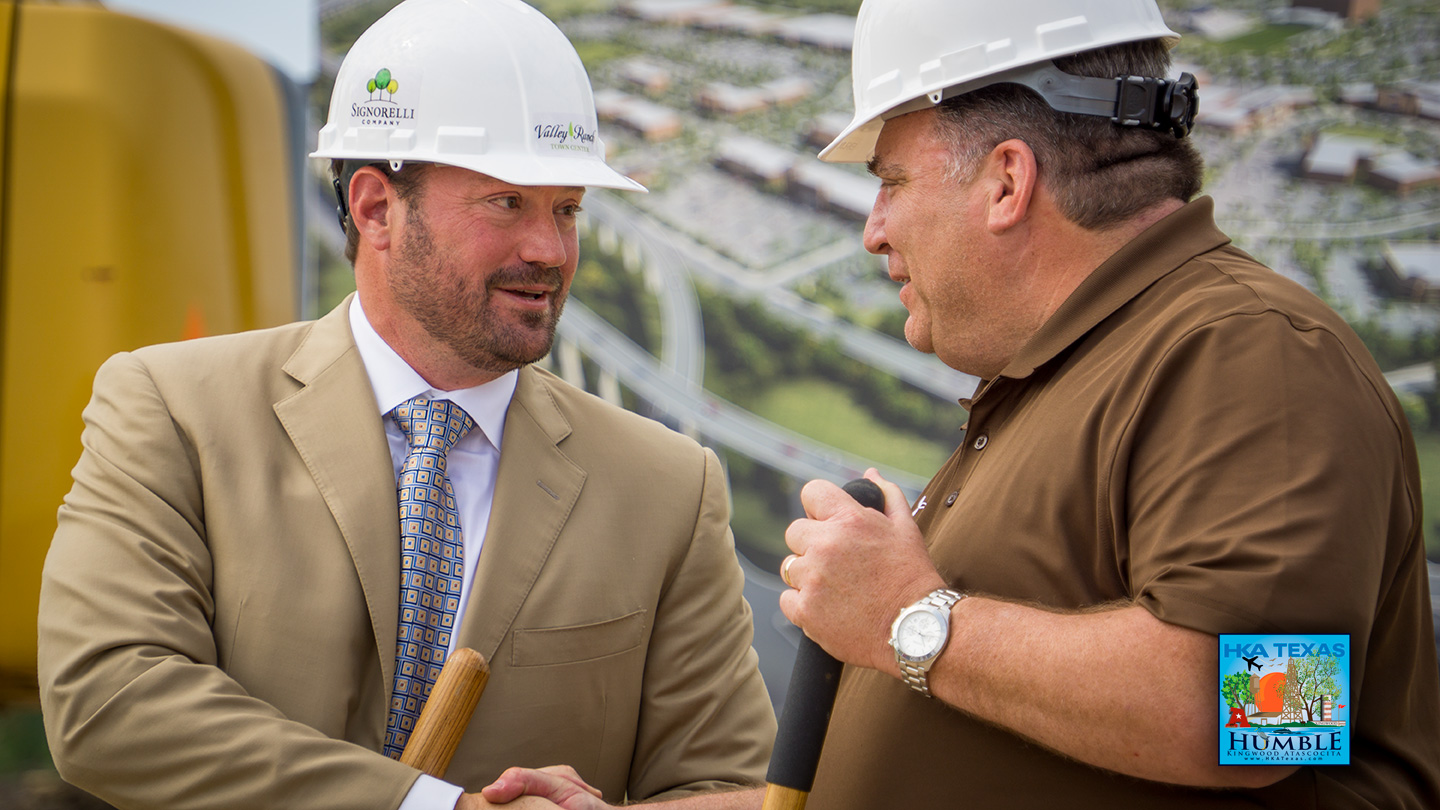 Groundbreaking of Valley Ranch Town Center, the largest retail development in the greater Houston area