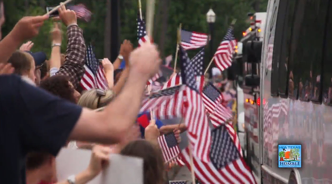 Video and Photos of the Wounded Warriors Motorcade through Eagle Springs