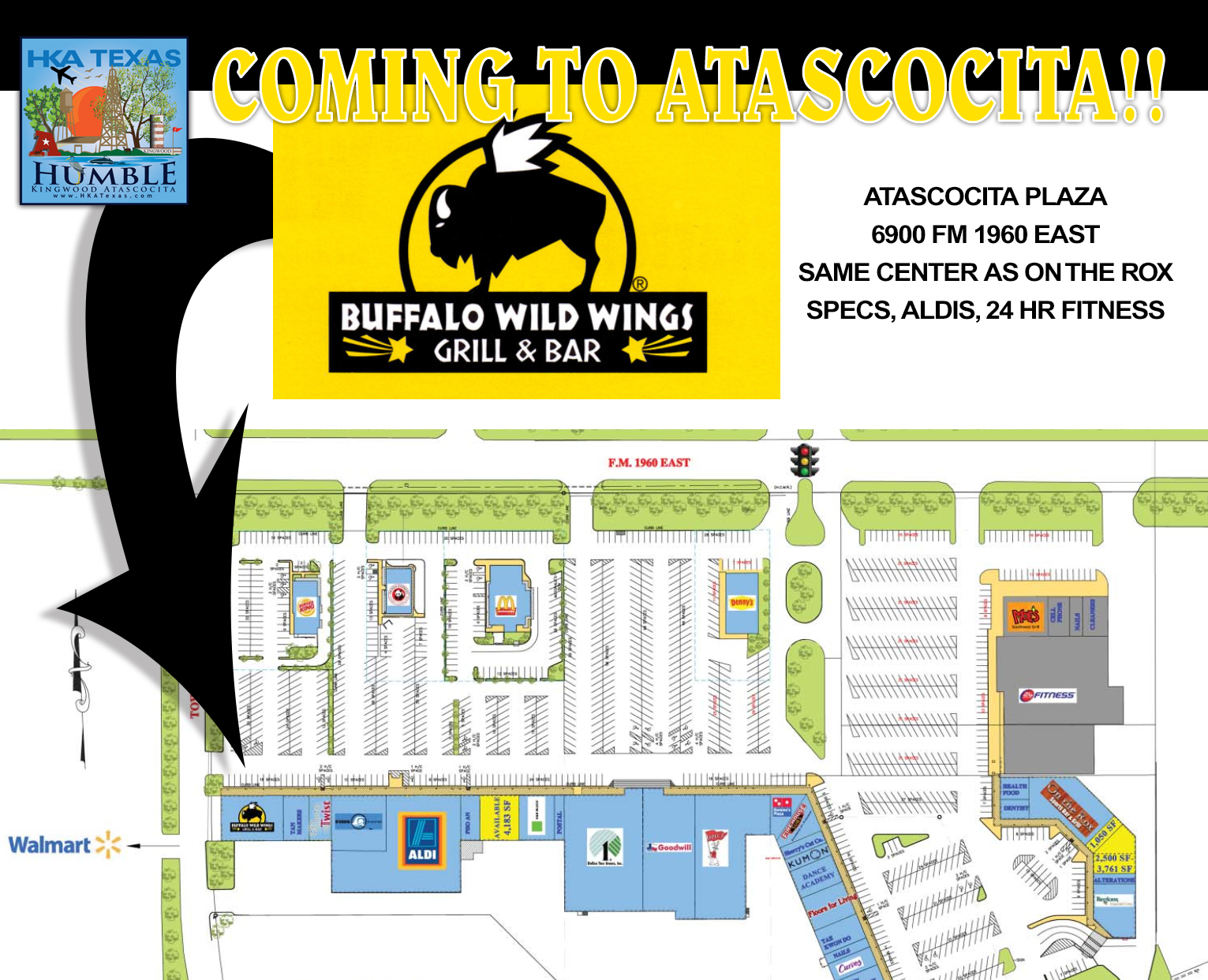 Buffalo Wild Wings, and Moe’s Southwest Grill coming soon to Atascocita, Texas