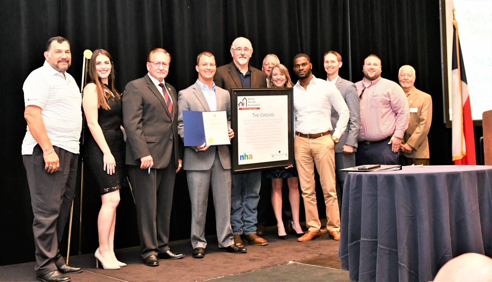 Ashlar team receiving award