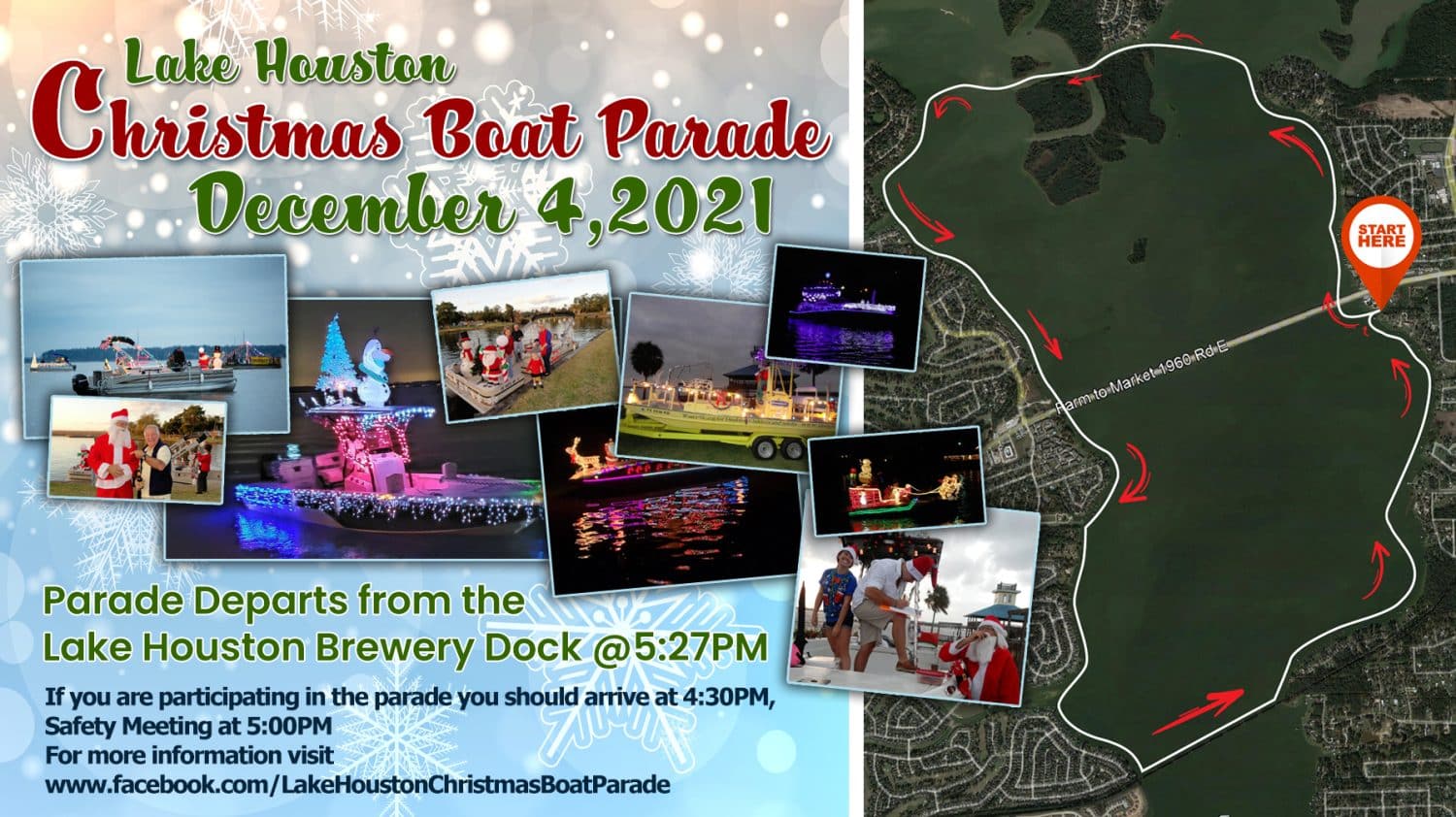 The Lake Houston Christmas Boat Parade 12-4-2021