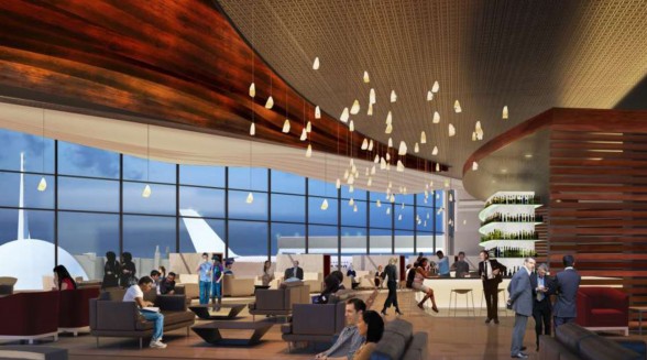 Space will be provided for flagship clubrooms for the world's leading airlines
