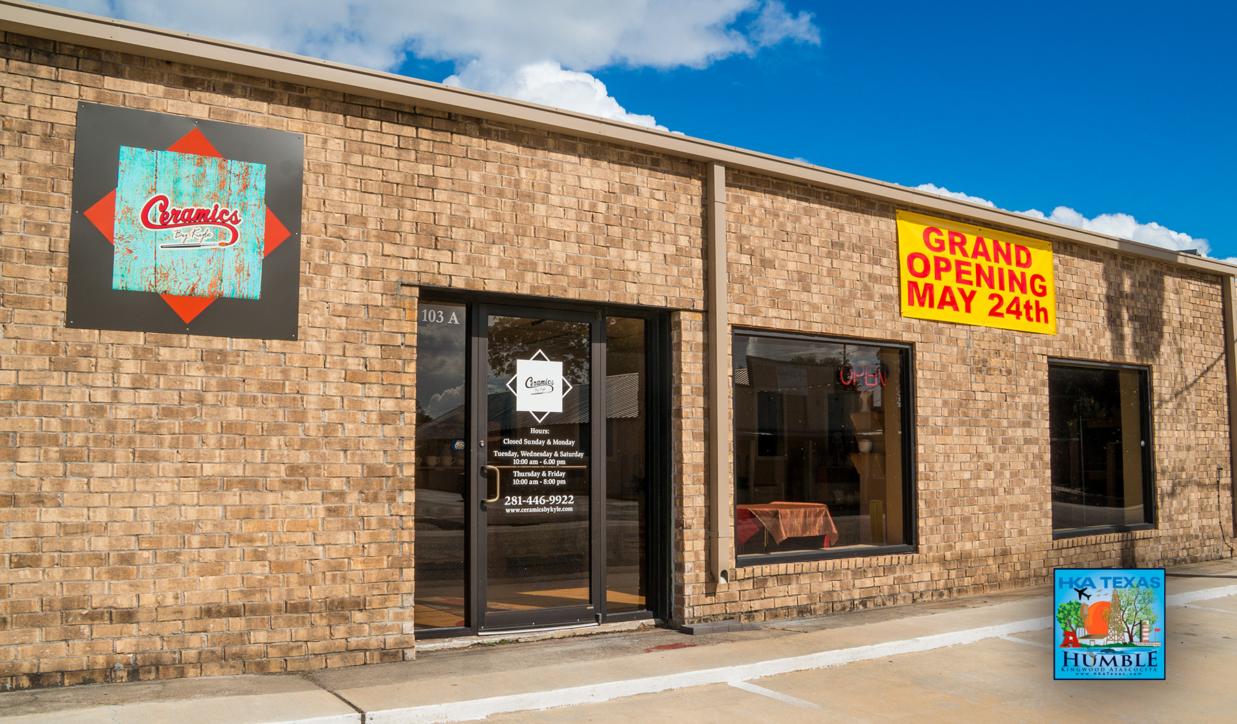 Ceramics by Kyle, a new ceramic shop in Humble, have a party, learn