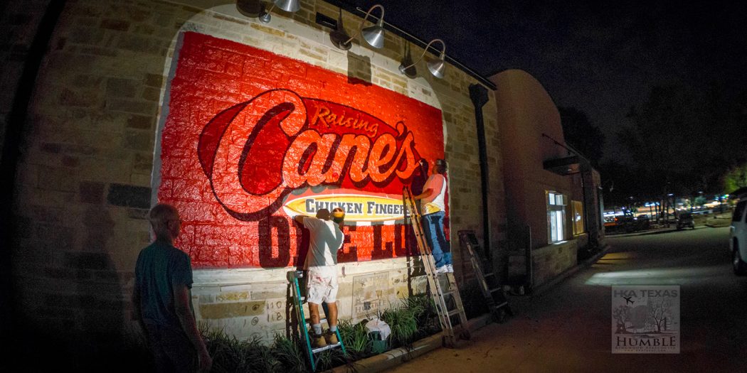Putting the finishing touches on Raising Cane's Chicken Fingers in